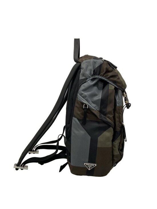 Prada Backpack Dark Green Black Multi main image 10